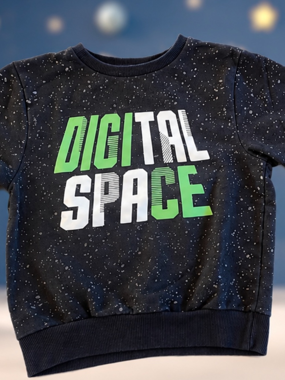 Kids "Digital Space" Sweatshirt – Size 116 (Approx. 5–6 Years)